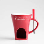 Mini Fondue Mug Set – Personal Chocolate, Cheese & Butter Warmer Kit null