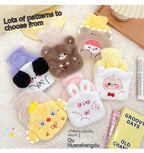 Cute Plush Bear Hot Water Bag – Refillable Soft Warmer for Pain Relief & Winter Comfort