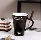 Mini Fondue Mug Set – Personal Chocolate, Cheese & Butter Warmer Kit null