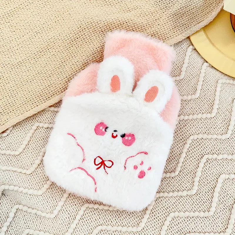 Cute Plush Bear Hot Water Bag – Refillable Soft Warmer for Pain Relief & Winter Comfort null