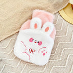 Cute Plush Bear Hot Water Bag – Refillable Soft Warmer for Pain Relief & Winter Comfort null