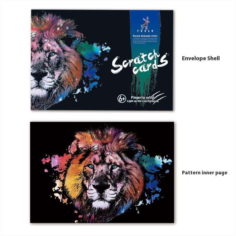 DIY Night Scene Scratch Art Kit – Creative Painting & Art Craft for Kids & Adults null