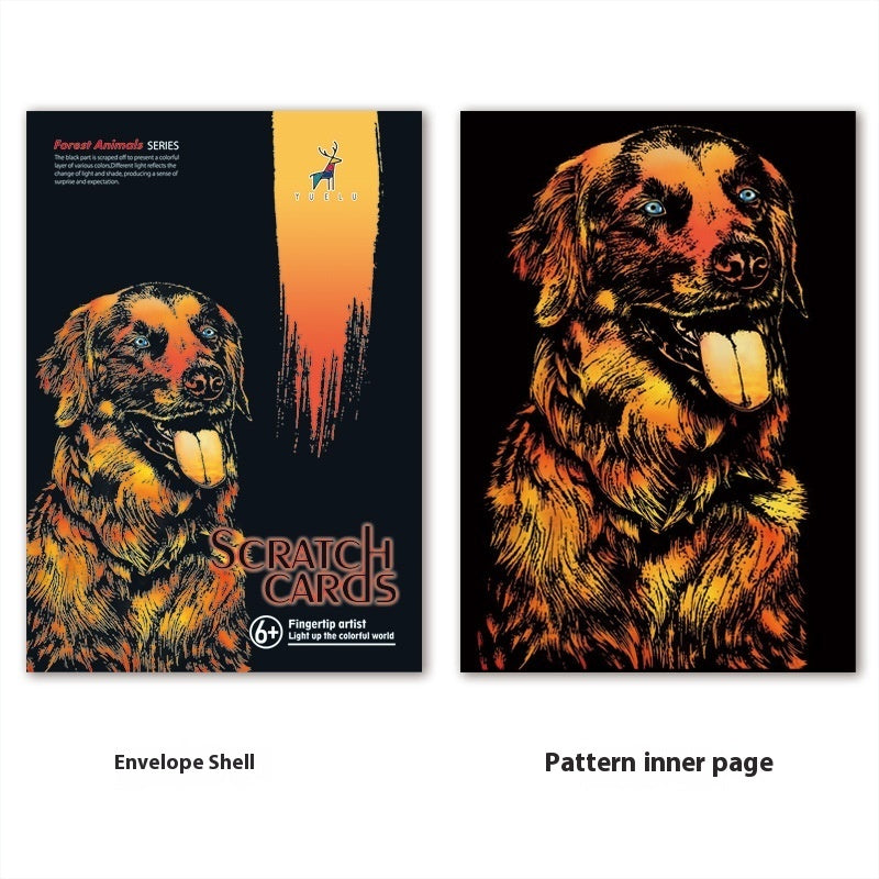 DIY Night Scene Scratch Art Kit – Creative Painting & Art Craft for Kids & Adults null