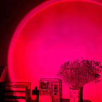 Rechargeable Rainbow & Sunset Projection Lamp – Ambient LED Mood Light for Bedroom & Home null