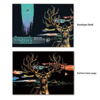 DIY Night Scene Scratch Art Kit – Creative Painting & Art Craft for Kids & Adults null