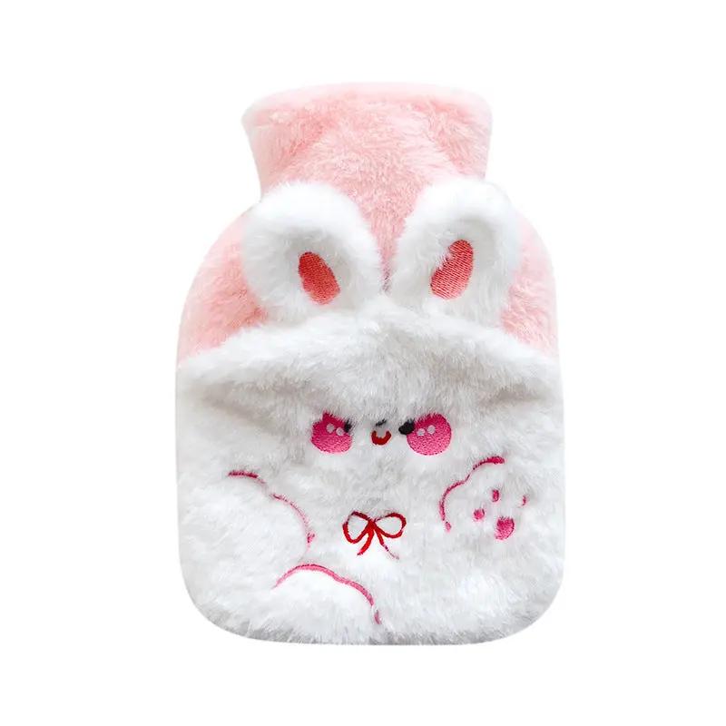 Cute Plush Bear Hot Water Bag – Refillable Soft Warmer for Pain Relief & Winter Comfort null