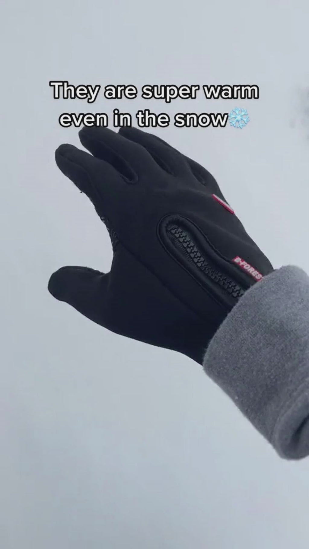 Winter Gloves Touch Screen Riding Motorcycle Waterproof Sports Gloves with Fleece
